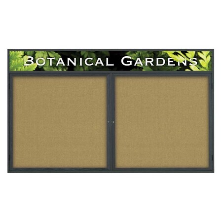 United Visual Products Single Door Indoor Enclosed Easy Tack Bo UV330EZ-WHITE-BLACK